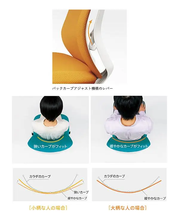 バックカーブアジャスト機構